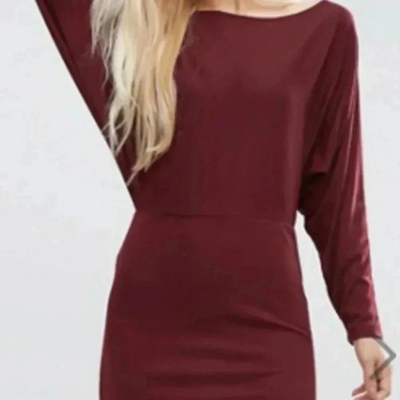 [ASOS] Mini Dress with Batwing Detail in Rib - Picture 6 of 8